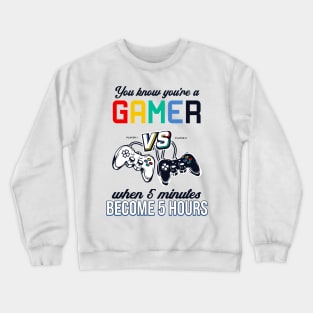 Gaming Funny Quote Controller Gamer Console Crewneck Sweatshirt